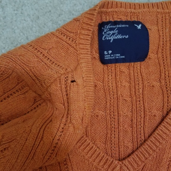 American Eagle V-Neck Knit Sweater - Picture 3 of 4